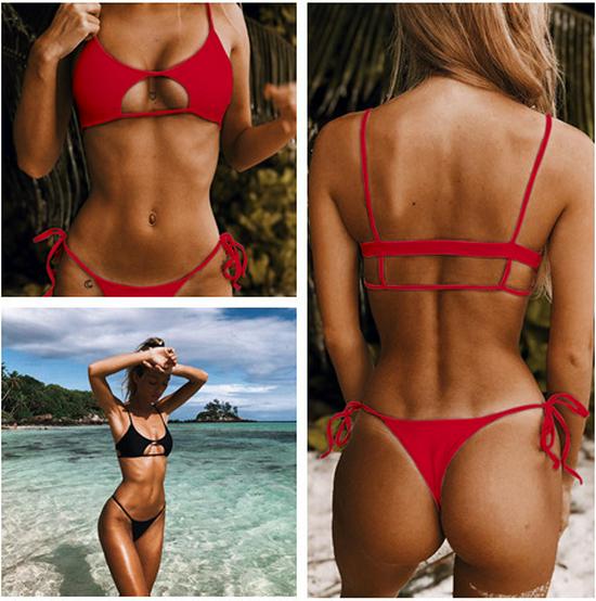 Popular Multicolor Solid Women's Swimsuit - In Stock & Hot-Selling