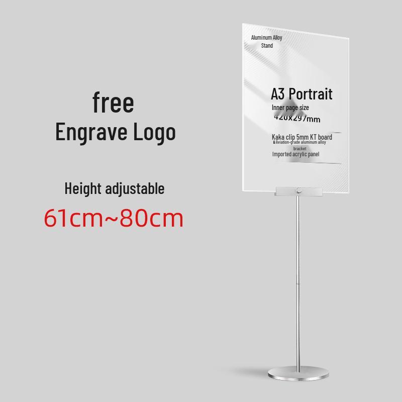 Aluminum Poster Stand for Store Promotions - Manager's Pick for New Arrivals