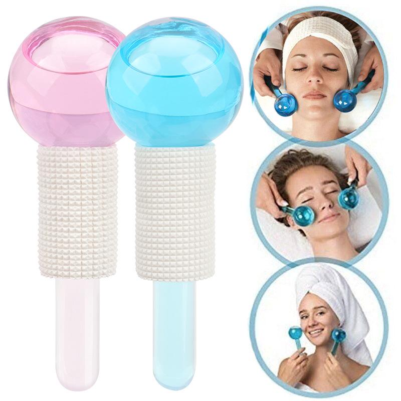Facial Ice Therapy Massage Ball Set with Crystal Energy