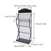 4 Pockets Floor Standing Magazine Brochure Holder, A4 Brochure Display Stand Book Literature Floor Display Stand Literature Rack