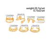 Irregular Exaggerated Punk Retro Ring Set Boho Hollow Out Jewelry Gifts Accessories for Woman Girl Geometric Metal Opening Rings Gold Silver Color