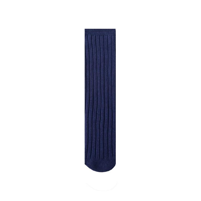 Soft Cotton Ribbed Knee High Socks for Baby Toddler Kids Breathable Solid Long Leg Warmers for Newborn Boys and Girls