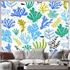 Unframed Ocean Wave Tapestry Wall Hanging Sea Turtle Decor Blue Green Coastal Vibes Beach Theme Room Decor Nautical Wall Art Tra
