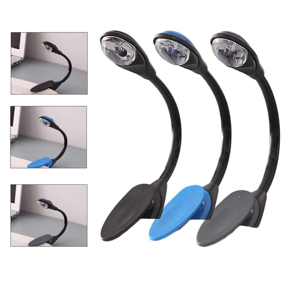 White Light book holder light Bright Booklight LED Mini Flexible Clip
