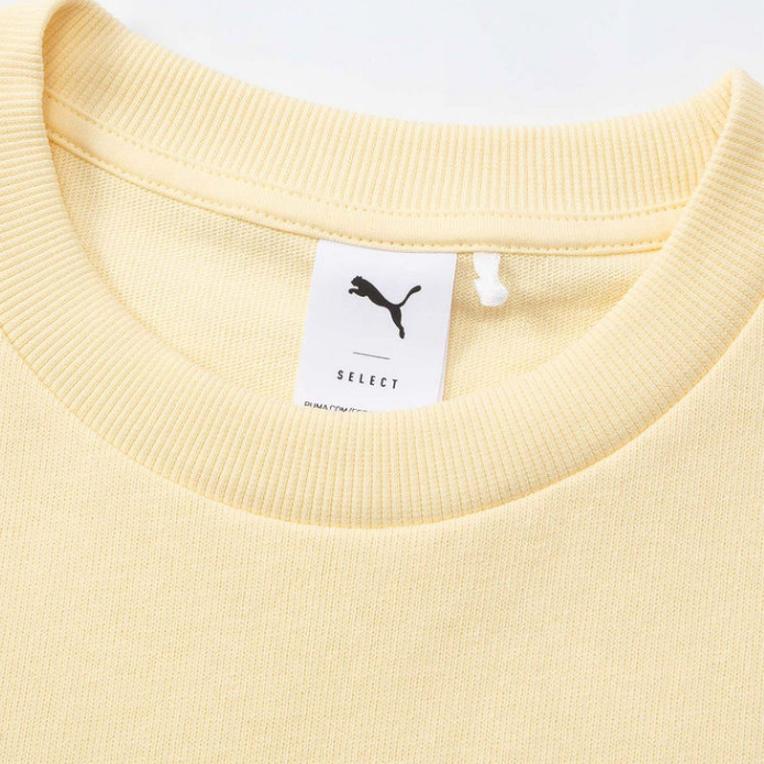 Puma Casual Sports Versatile Comfortable Breathable Round Neck Short Sleeve T-Shirt Unisex Tops Yellow 630604-23