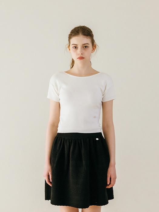 TINKNIT Back Scoop Neck Sleeve Knit_Ivory