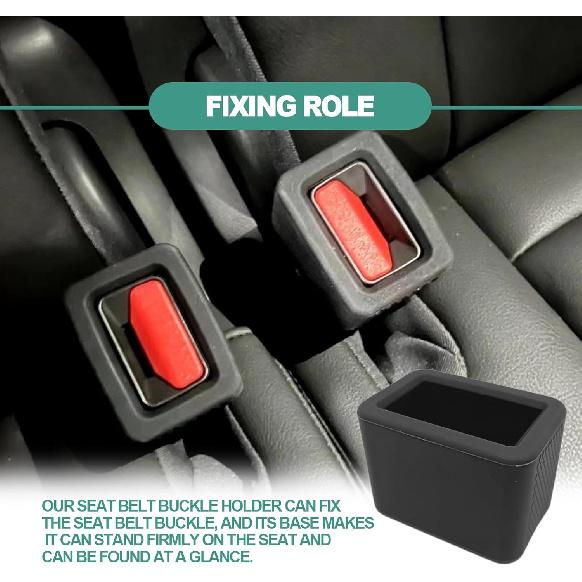 2 Pack Silicone Belt Buckle Holder-Easy Access to The Buckles of Rear Seats, Suitable for children and passengers with special needs, Car Accessories