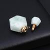 Perfume Bottle Pendant Natural Stone Amazonite Necklace Pendant For Jewelry Making Charms DIY Necklace Accessory