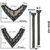 Black And White Organza Embroidery Collar Lace Mesh Lace Diy Sewing Decoration With Clothing Accessories