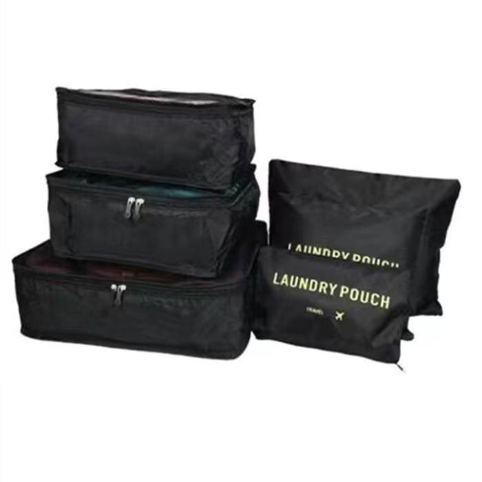 Travel Bag 6-Piece Set: Oxford Cloth Organizer for Underwear, Bras, and Shoes