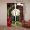 2 Stuks Lente Tuin Gordijn Valentijnsdag Bloemen Bruiloft Bruidsfeest Decoraties Lente Tuin Veel Andere Gelegenheden