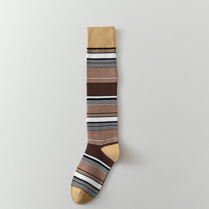 Autumn and Winter Women Stockings Casual Fashion Striped Long Socks Stockings Women College Style JK Girls Knee Socks Stockings