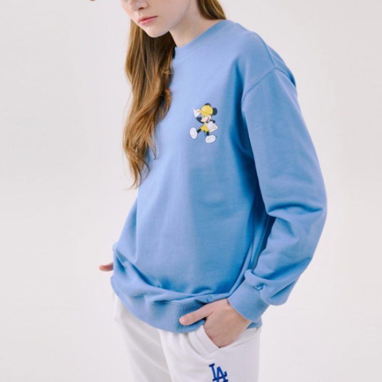 MLB X Disney Sweatshirt Unisex Blue 31MTK1011-45S