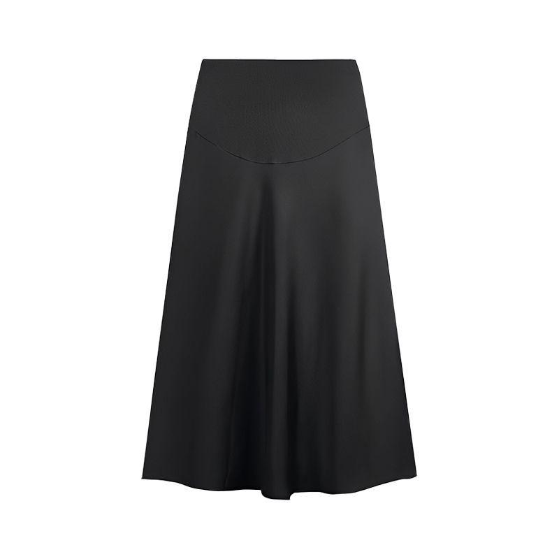 

Korean Style Maternity Summer Outfit: Short Sleeve Top & Belly Support Skirt Set M [40-50 kg]