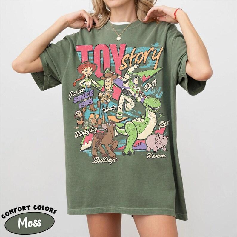 2026 Latest Animated Movie Toy Story 5 T-shirt Polyester T-shirt Parent Child Clothing Women's T-shirt Children's T-shirt