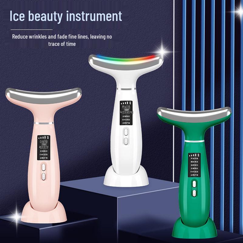 M6 Ice Cooling Neck Massager: Anti-Wrinkle, Lifting, and Firming Device for Neck and Nasolabial Fold Care.