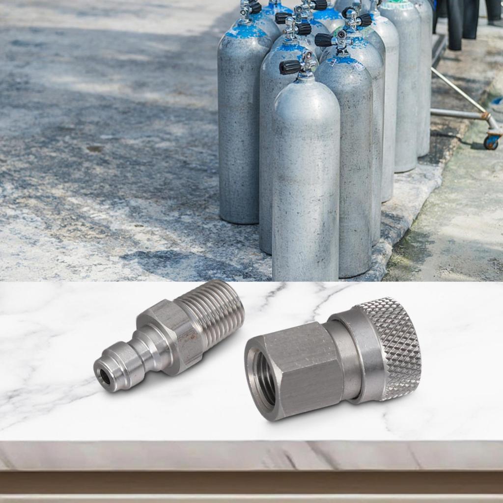 Quick Disconnect Air Connector Set 8mm 1/8 NPT Thread for Easy Maintenance