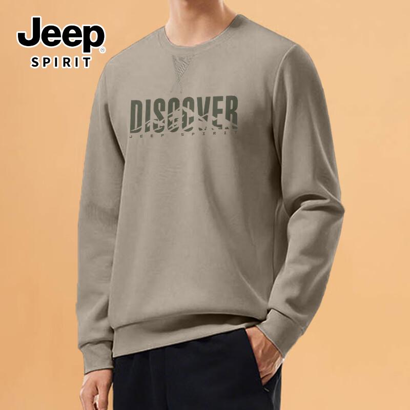 

JEEP SPIRIT Men s Winter Fleece-Lined Round Neck Sweatshirt 5XL