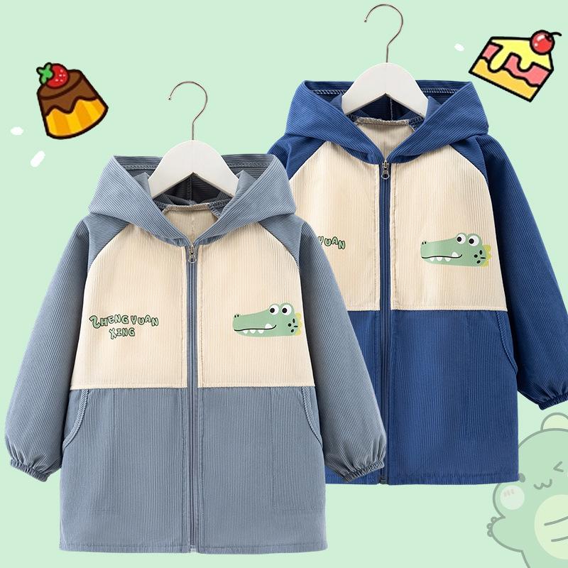 Dziecięcy Kombinezon Puchowy Średni i Duży - Plamoodporny Jesień/Zima Przedszkolne Okrycie Wierzchnie Fartuszek dla Chłopców