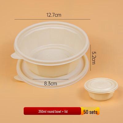 Eco-Friendly Corn Starch Disposable Takeaway Bowls