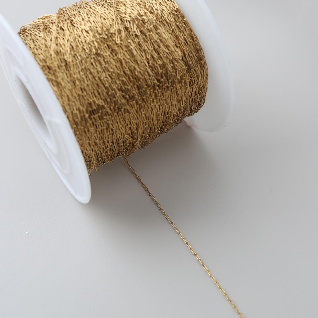 0.8mm Ultra-Fine Titanium Steel Cross Chain for DIY Beading - Color Retention Stainless Steel Accessory