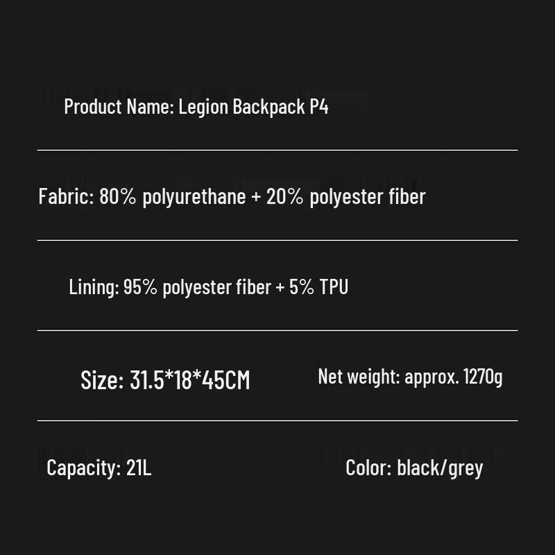 ThinkPlus Lenovo Legion P4 Multi-function Backpack