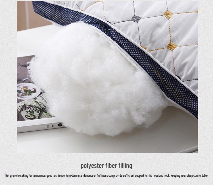 New Full Star Feather Velvet Pillow - Hotel Quality, Washable, Comfortable for Adults