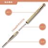 brass ear acupressure stick for acupressure and perfect for facial massage and rounded Spring-loaded, positioning, pointing. 13cm, tip, extendable.
