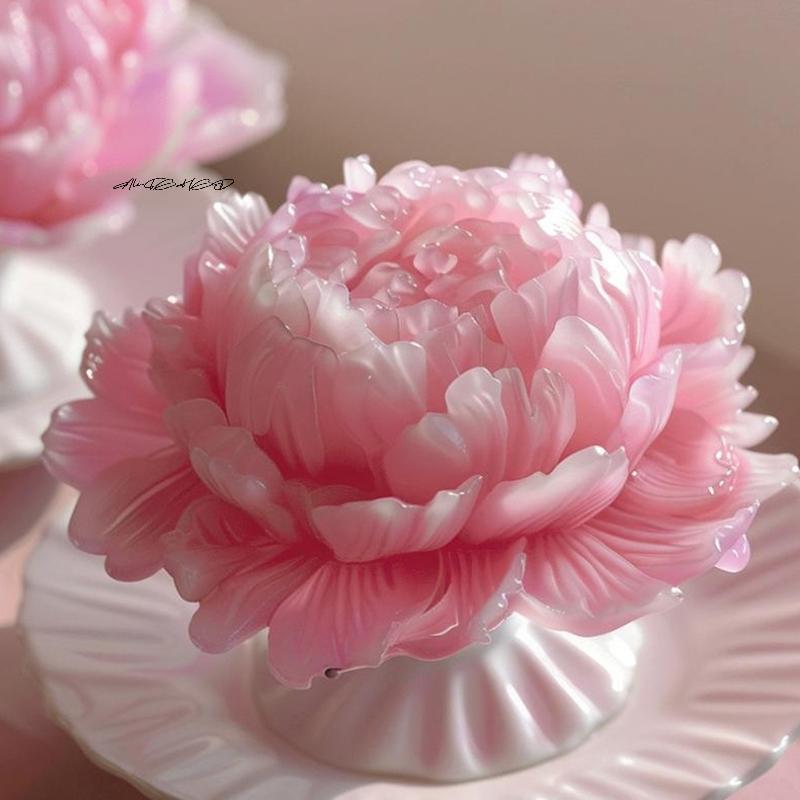3D Jasmine Rose Flower Silicone Mold for DIY Chocolate Cake Decor Pudding Desserts Pastry Fondant Baking Tool Soap Making