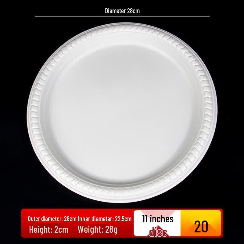 Eco-Friendly Disposable Corn Starch Round Plate
