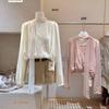 Elegantes Patchwork-Spitzenhemd mit V-Ausschnitt und langen Ärmeln für Damen – Herbst 2025 Mode