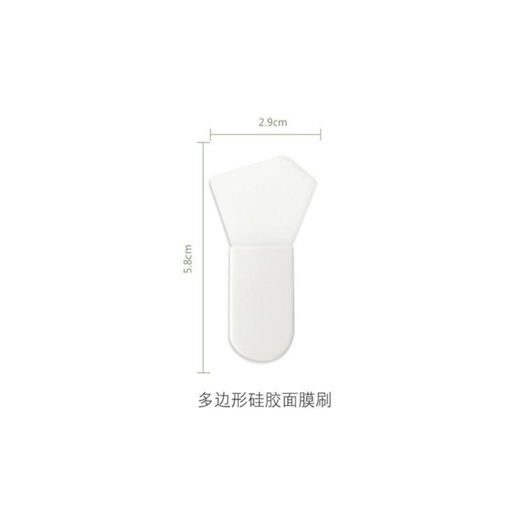 Silicone Facial Mask Brush Mini Short Handle Portable Mud Mask Applicator
