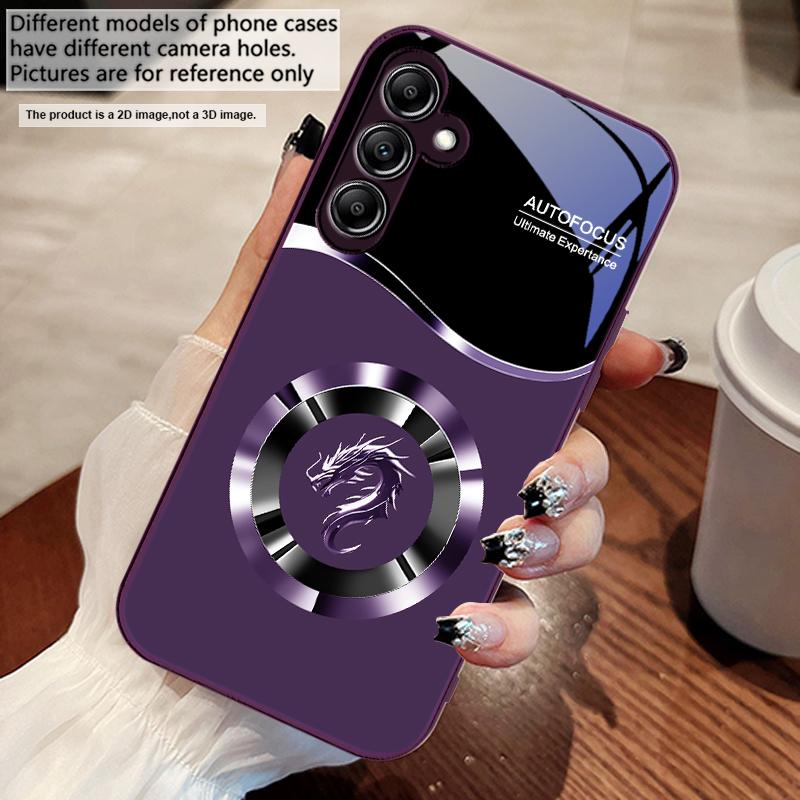 Circle New Dragon Head For Samsung A 73 72 71 A70 56 55 54 A53 52 A51 A50 42 A35 A34 33 32 31 26 25 24 23 22 30 glass phone case