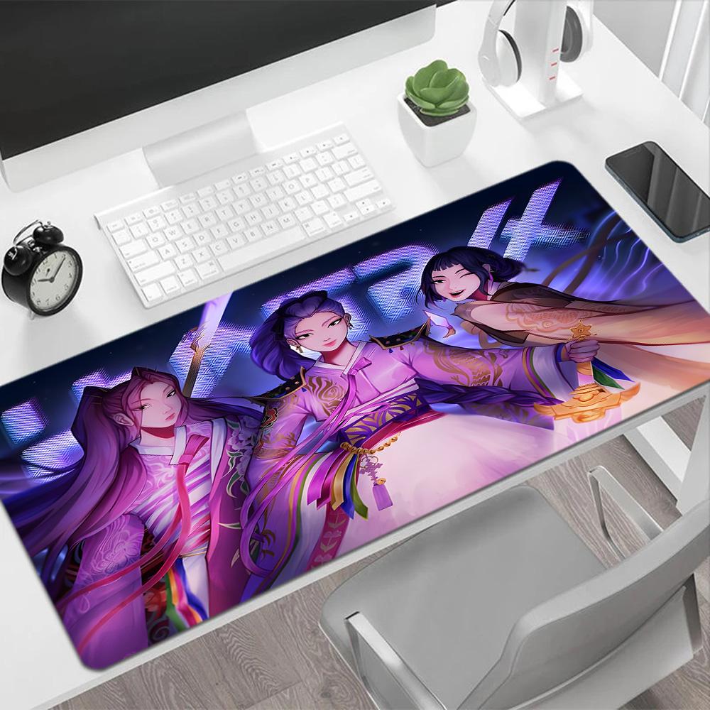 Fantasy Sisters White Gowns Large Mouse Pad Office Mouse Mats Computer Desk Mat Non-Slip Rubber Base Office Desk Accessory