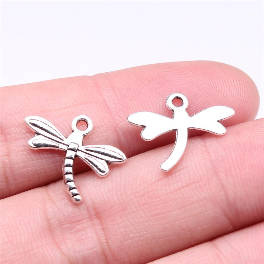 20pcs Dragonfly Charms Antique Silver Color Dragonfly Charms Pendants For Bracelets Dragonfly Charms Making Jewelry