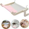 Cat hammock with pet window, Cat hanging hammock with detachable balcony, wooden stand, indoor turndown bed, pet nest