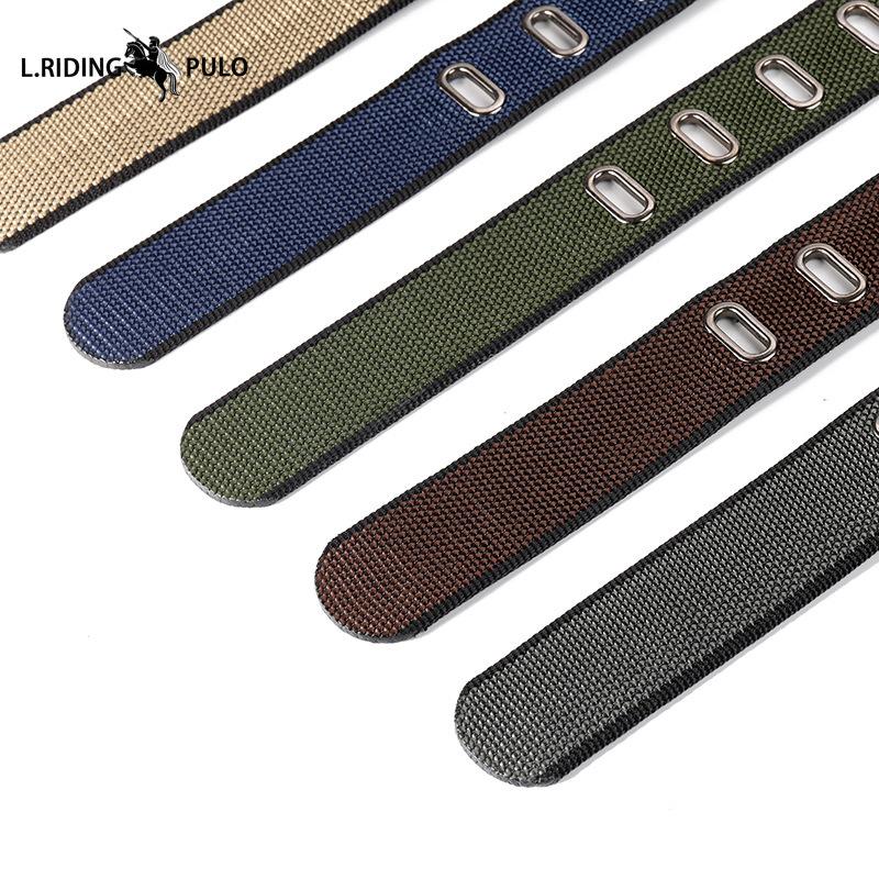 Men's Pin Buckle Canvas Belt Youth Overalls Belt Casual Durable Belt Fashion Trend All-match Belt