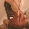 Sexy Pajamas Women's Thin Thin Styles with Chest Pads, Beautiful Back Suspenders, Nightgowns, Lace Nightgowns, Two-piece Loungewear