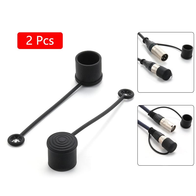2 Pezzi Coperchio Antipolvere in Silicone Per Spine di Alimentazione Audio di Rete Connettori Speaker Xlr 6.35Mm Tappo Protettivo Impermeabile
