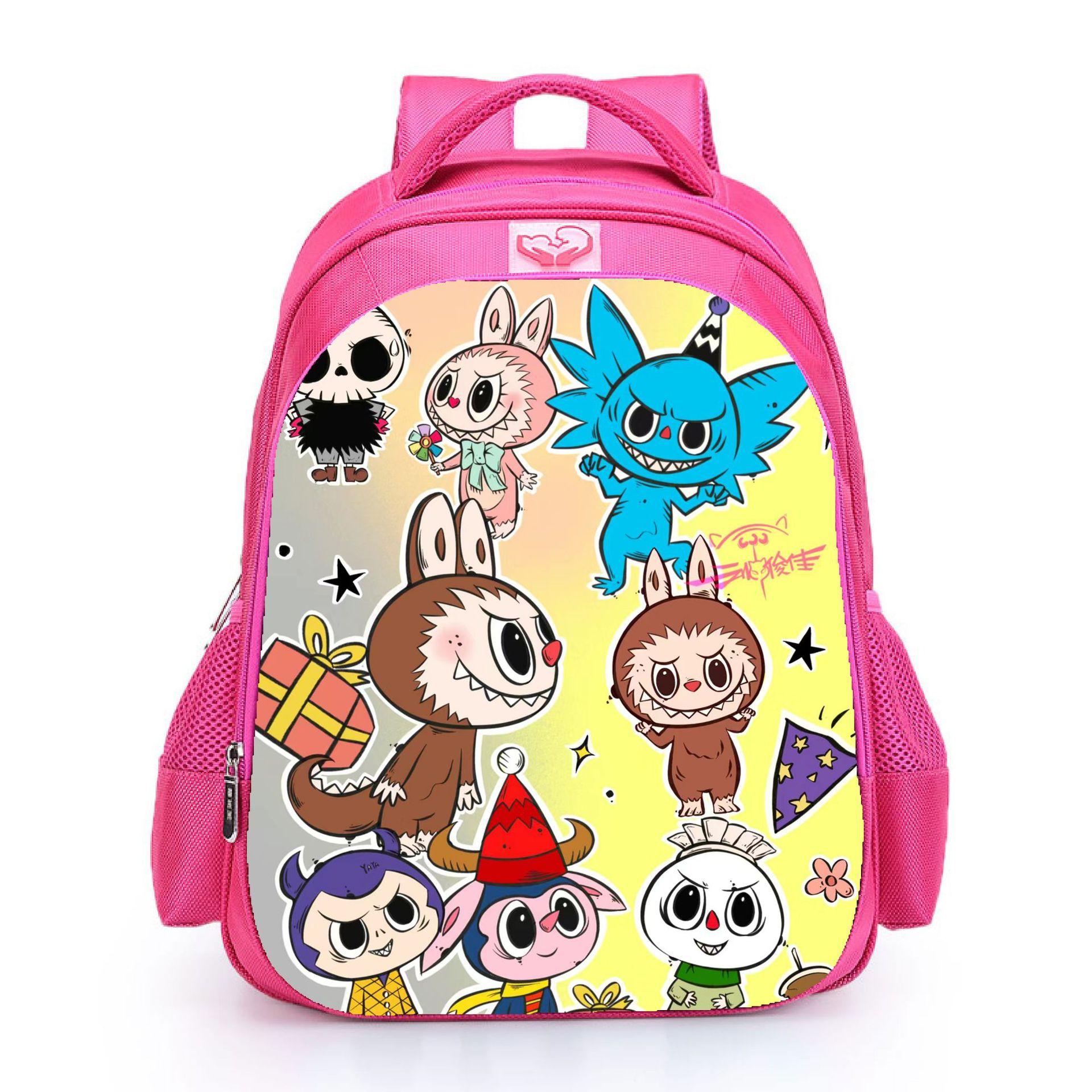 

Labubu School Bag Student Polyester Comfortable Backpack Large Capacity Backpack Female 5402 CLE S