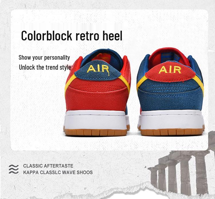 AJ Pánské/Dámské Červeno-Modré Nesourodé SB Nízké Skate & Běžecké Boty