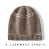 Autumn and Winter Soft Waxy Cashmere Hat Women's Casual Thickened Warm Knitted Foreign Style Bag Head Warm Hat Cold Hat Men