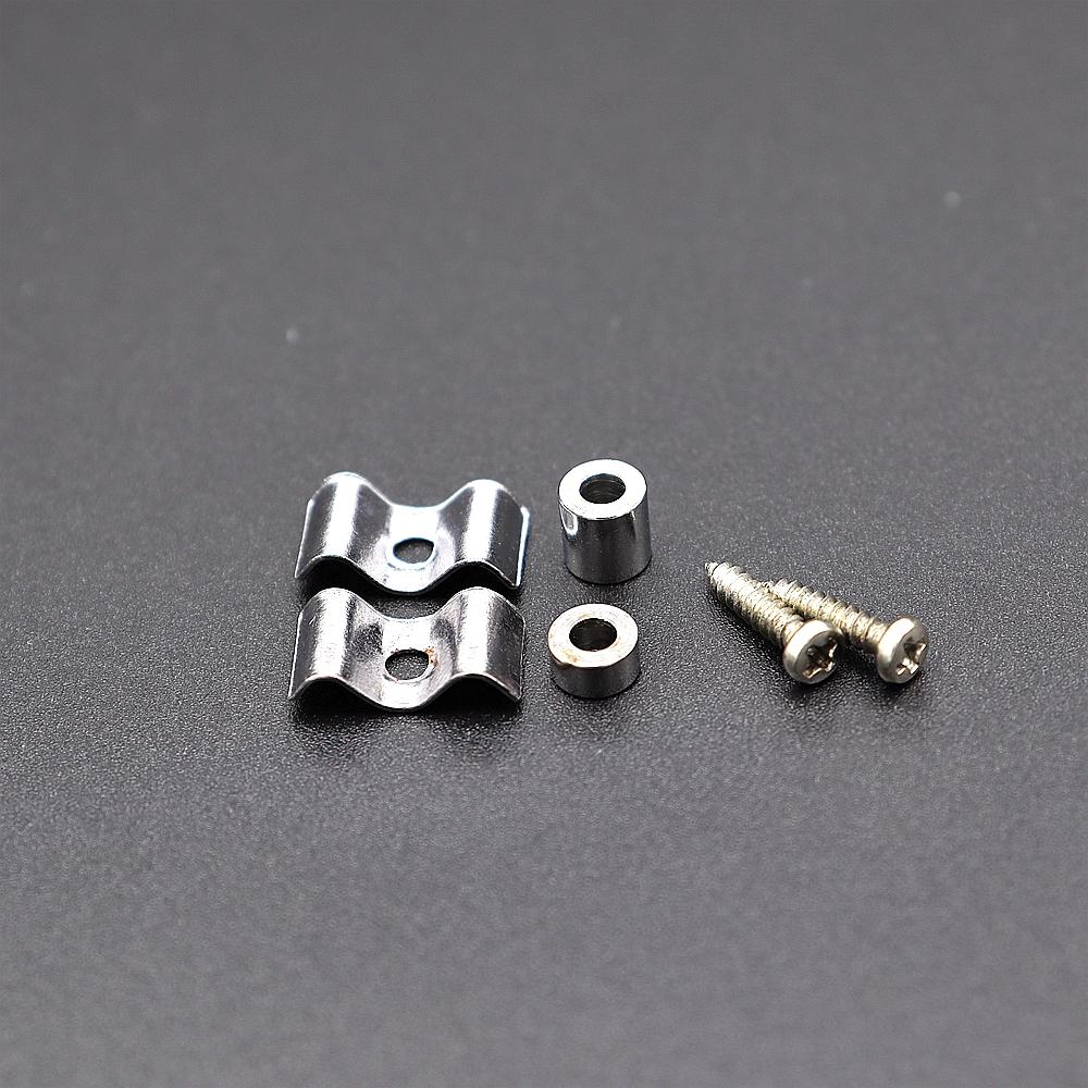 2Set Guitar String Trees String Retainer Guides With Spacer Screw With Strat Tele Style Electric Guitar Bass Parts Replacement