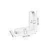 15pcs Fixed Corner Code For Acrylic Boxes Transparent Angle Brackets L-Shaped Shelf Support Bracket No Drill Window Box Bracket