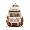Large Cartoon Capybara Capacity  Backpack  Animal Print Girl Student Schoolbag