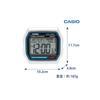 CASIO Alarm Clock, Radio-Controlled, Temperature and Humidity, Date, Day of the Week, Electronic Sound, Alarm, Snooze, Light, Silver, DQD-851J-8JF