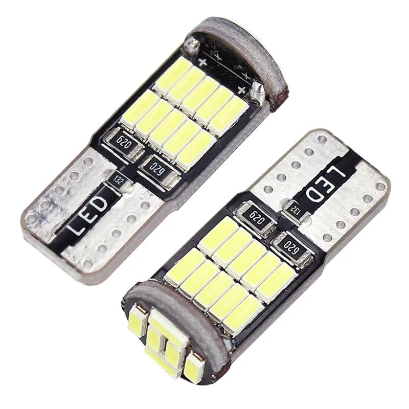 2/4/6/10PCS T10 W5W Led Bulbs 26SMD 4014 Chips 194 501 Canbus White Signal Lamp Car Interior Dome Reading Clearance Lights 12V