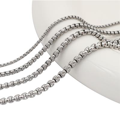 1Meter Stainless Steel Square Pearl Chain Link for DIY Craft Necklace Bracelet Making