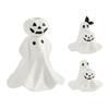 Halloween Ghost Taper Candle Holder Spooky Resin Ghost Pumpkin Tapered Candlestick Holder for Halloween Wedding Party Office Home Table Decor