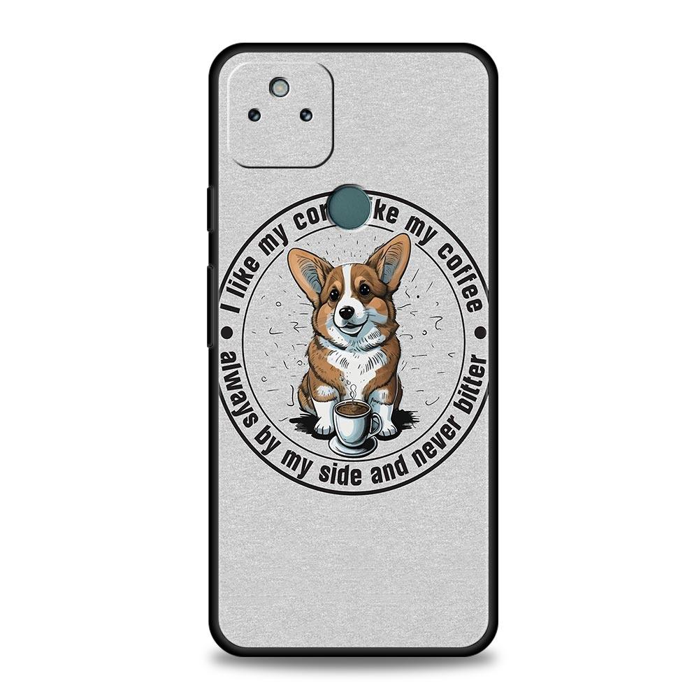 Cute Corgi Dog Phone Case Cover for Google Pixel 10 9 8 7 6 9A 8A 7A 6A Pro Shockproof Soft TPU 10 Pro XL Shell Fundas Capas Bag